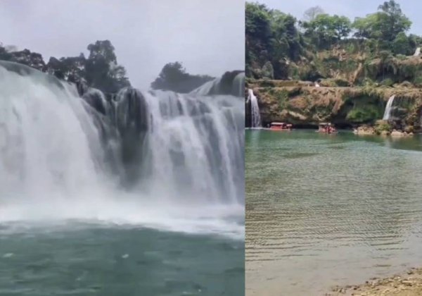 亚洲乱亚洲乱妇无码 亚洲第一大跨国瀑布被曝缩水严重，景区：正在枯水期，起源受到干旱影响